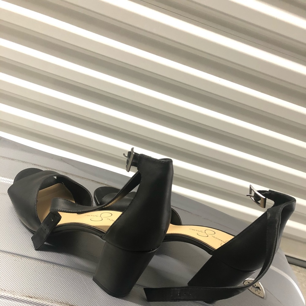 Jessica Simpson Ankle Strap Block Heel Sandals